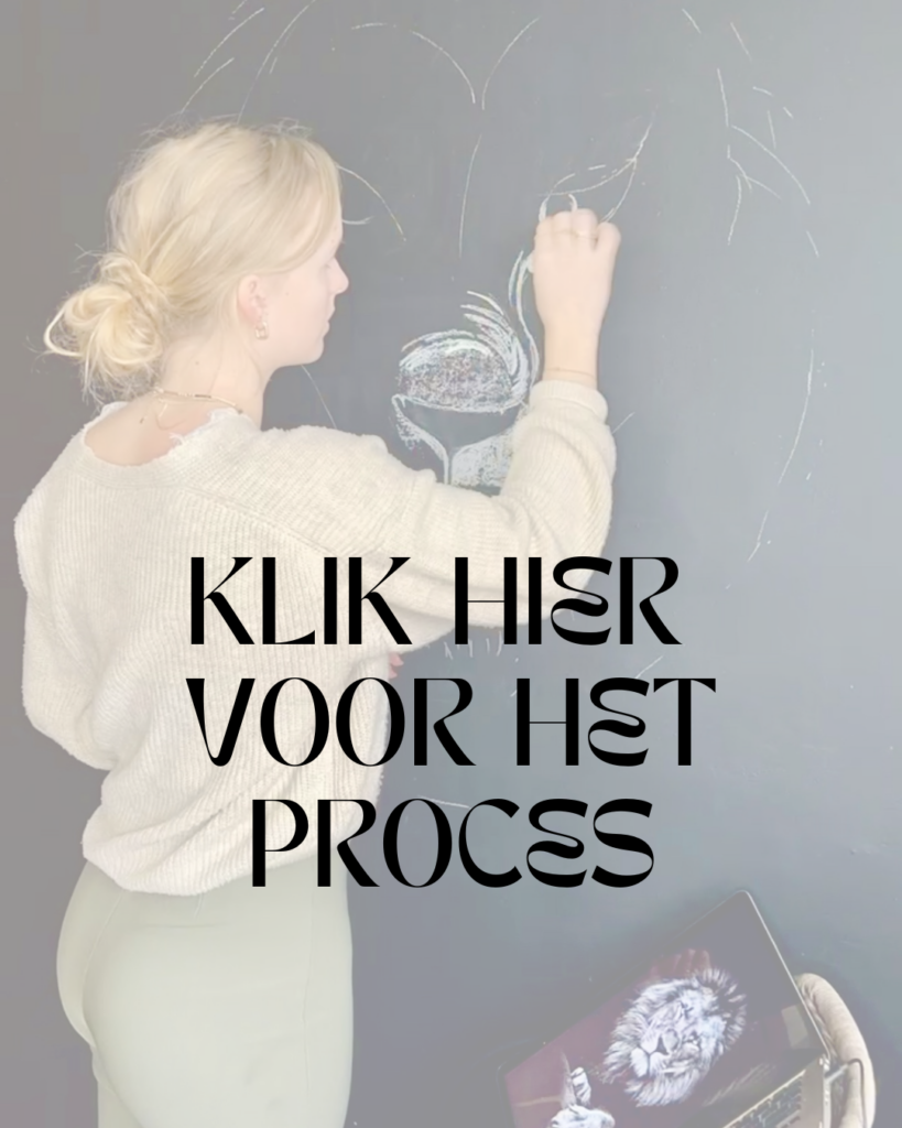 Making off leeuw illustratie